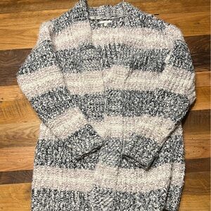 Maurices cardigan striped sweater size small